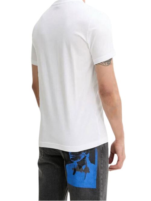 T-shirt uomo bianca in cotone Karl Lagerfeld jeans | A2M17074100